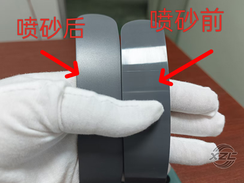 塑膠件表面劃痕噴砂